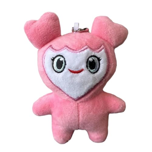 Kexpery Colgante de Superestrella Coreana de 10 cm, Llavero de muñeca Linda, Llavero de muñeca Momo Suave, Colgante, muñeca Animal Kawaii para niños, Regalos de cumpleaños (Rosa)