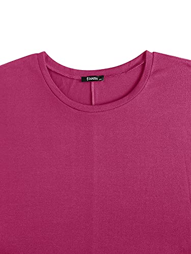 Image of ZANZEA Women's Off The Shoulder Batwing Tops Casual Loose Oversized Tshirts Long Sleeve Fall Pullover Sweater Tops