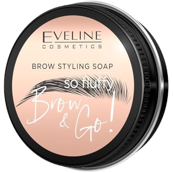 Eveline Cosmetics - Brow & Go! Mydło do stylizacji brwi, mydło do brwi, utrwalanie brwi, mocna formuła, efekt laminowania brwi – 25 g