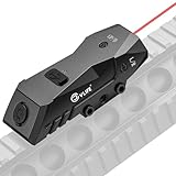CVLIFE Rechargeable Rifle Laser Sight Compatible with Picatinny Rail, Low Profile Tactical Red Laser Sight for 21MM Picatinny Rail, Red Laser Beam with Strobe Function