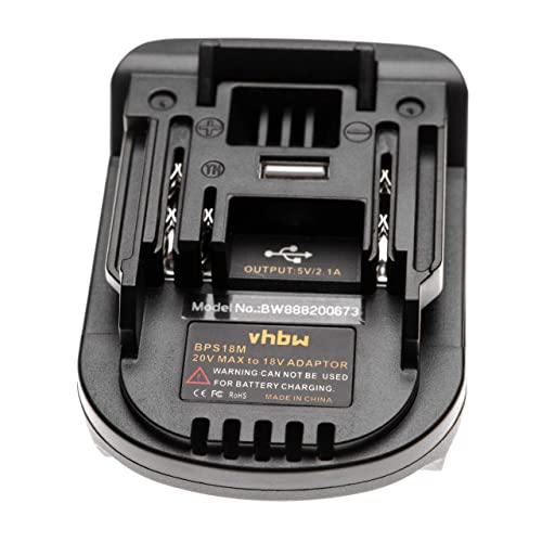vhbw Adaptador batería Compatible con Black & Decker Herramienta/...