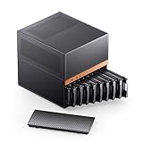 ​JONSBO N6 NAS Case, Micro ATX Pc Case,9HDD/SSD Drive Bay (hot-swap),Support 3 Power Supply Installation Positions,ATX/SFX PSU,with 2 Fans Pre-Installed,GPU305mm,Multi-Fan Position, Supporting 240AIO