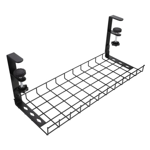 Bandeja para Gestión de Cables Sosoport de 500mm para Escritorio, Organizador sin Taladro para Almacenamiento de Cables y Soporte para Oficina miniatura 1