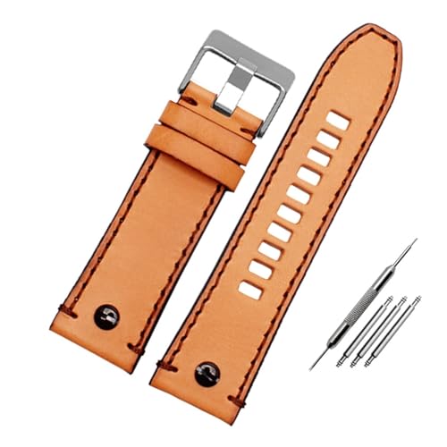 Run Ken Diesel Watch Betrƌ݊̂{̊v̘rv DZ4476 / 4482 DZ7408 7406 4318Xgbv22 24 26 26 28 mm̑傫̒j̘rṽoh(Rivet Brown silver,