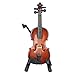 Giocattolo per Violino in Miniatura, Mini Squisito con Custodia Bellissimo ed Elegante Mini Strumento Musicale, per L'Ufficio a casa