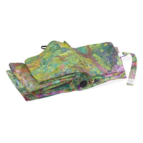 Auto Open Close Umbrella, Iris Garden At Giverny Monet Folding Travel Umbrellas For Rain And Sun #TOP5