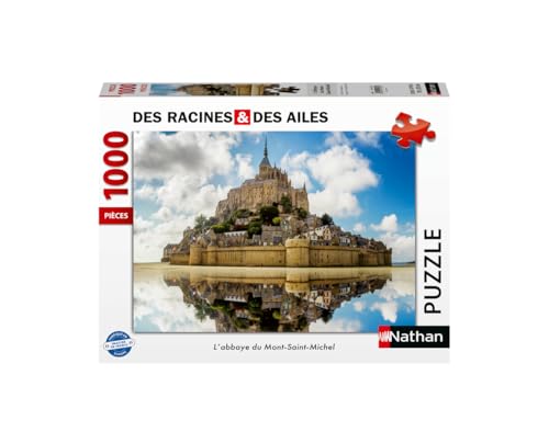 Puzzle 1000 pièces : abbaye du Mont Saint Michel Des racines et des ailes Ravensburger Nathan - vue 6