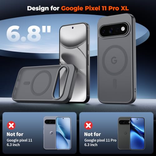 Image of SUPFINE Magnetic for Google Pixel 11 Pro XL Case - Titanium Gray
