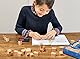moses. Mein großes Stempelset - 48 verschiedene Kinderstempel aus Holz, Zahlen und Buchstaben Stempel für Schreib- und Rechenübungen, Bunt, 26241