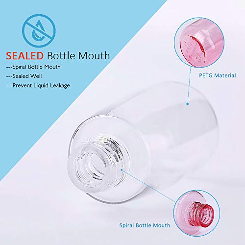 AMORIX 6PCS Spray Bottles Small 100ml 3.4 oz Empty Mini Travel Size Spray Bottle Fine Mist Hairspray Bottle for Essential Oils Refillable Travel Containers for Cosmetic, Perfume + Drawstring Bag4