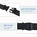 Homymusy 60 Inch Adjustable Gait Belts for Seniors - Comfortable Buckle Protect Cover Keep Belt Buckle Reaching The Waist,Supports up to 350 lbs(Black, 60INCH Quick Release Buckle)