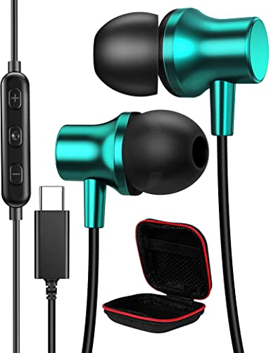 ACOCOBUY Ecouteur USB C pour Samsung A53/A33/S22/S21 FE/S20/Z Fold4, HiFi Stéréo Magnétique Écouteurs Type Filaire Casque avec Micro pour Pixel 6a/7 Pro Mi 11T/12T Pro OnePlus 10 Pro Nord 2 Honor 50 Cover