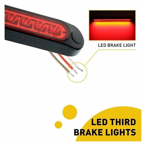 Troisième feu stop LED ultra-mince avec boîtier étanche universel - 5