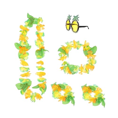 LIFKOME Ghirlanda Hawaiana Forma Ananas Occhiali Da Sole Per Feste in Spiaggia Fascia Per