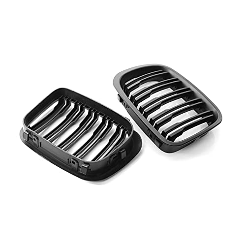 Baugger Grade do radiador,Grade do radiador preta fosca 2 PCS Grade esportiva com substituição da ba