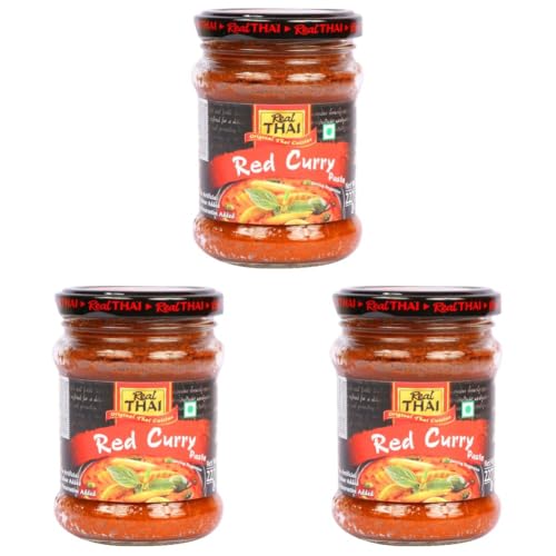 Image of Real Thai Original Thai Cuisine Red Curry Paste, 8 Oz 227 G (Pack of 3)