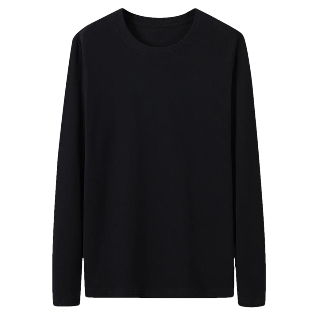 Men Long Sleeve T-Shirts Basic Camping Tops Slim Fit Mock Neck Work Golf Shirts