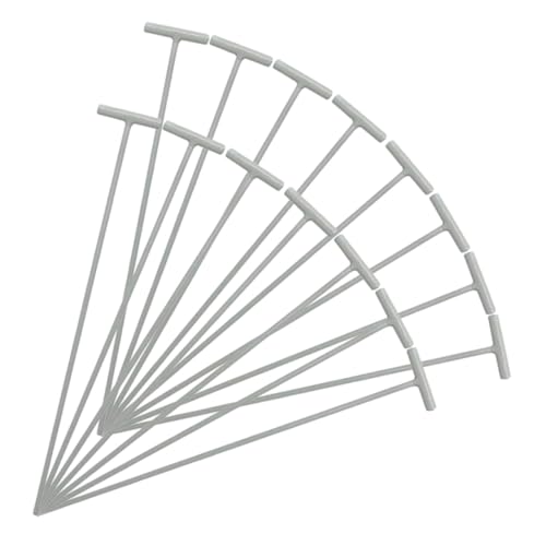 ERINGOGO 25 Piezas Barras de Hierro Forma de T para Puerta y Ventana de Jaula de de Fáciles de Instalar para Accesorios de Jaulas de Aves