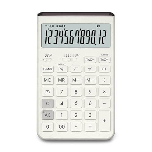 CASIO(カシオ) デザイン電卓 Comfy オフホワイト ジャストタイプ 12桁 JT-200T-WE-N の商品画像 1