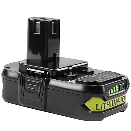 ARyee 3000mAh P108 Compatible with Ryobi Lithium Battery 18 Volt ONE+ P102 P103 P104 P105 P107 P108 P109 P190 P191 P122 with LED