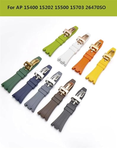 Bracelet silicone 26mm 27mm pour montre AP Royal Oak Offshore