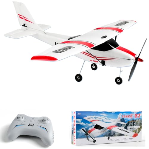 LBKR Tech RC Airplane,Remote Control Airplane Read to Fly,4 Channels RC Plane Cessna 182 Built in...