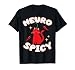 Neurospicy Funny Neurodivergent ADHD ASD Autism Cat Lover T-Shirt