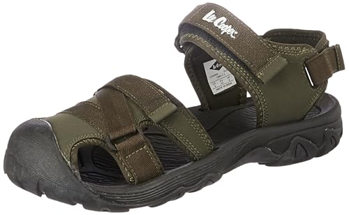 Lee Cooper Mens LC6165E Leather Sandals_Olive_9UK (B0CWZBY3XT) Amazon Price History, Amazon Price Tracker