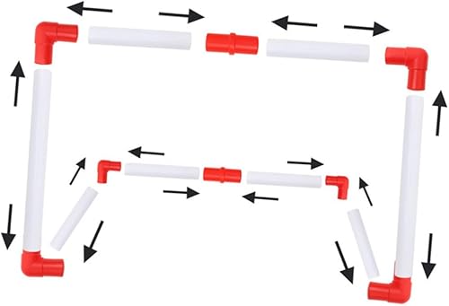 Miniatura 9 de Mini portería de fútbol con fútbol e inflador, red deportiva plegable para interiores para puerta de fútbol portátil resistente a la intemperie para
