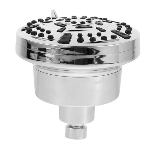 SHINEOFI Soffione Doccia Filtrato con Filtro Integrato Elettroplaccato in Acciaio Inossidabile Pressione per Installazione Facile per Hotel e Appartamenti