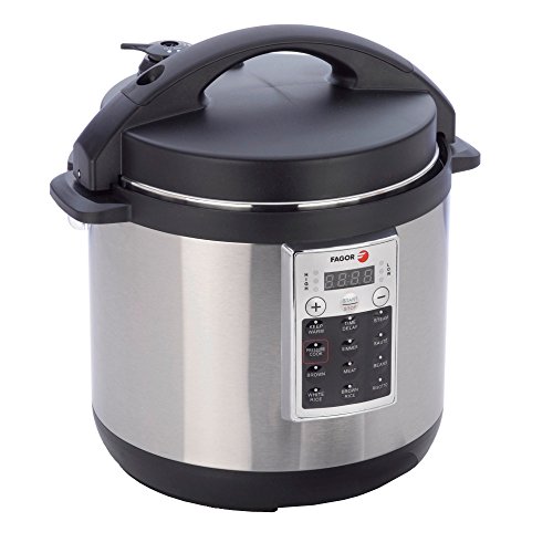 Fagor America 670041930 Premium Electric Pressure and Rice Cooker, 6 quart, Silver