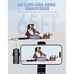 PQRQP 3 in 1 Wireless Lavalier Microphones for iPhone, iPad, Android, Camera, USB-C Microphone, 7-Hour Battery, Mini Microphone with Noise Reduction for Video Recording, Vlog, YouTube, TikTok - Image 3