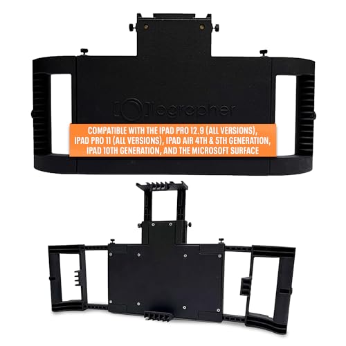 iOgrapher Multi Pro Adjustable Case with Handles for iPad Pro 13, 12.9, 11, iPad Air 13 and 11, and iPad 10th/11th Gen, Perfect for Video, Filmmaking, and Live Streaming