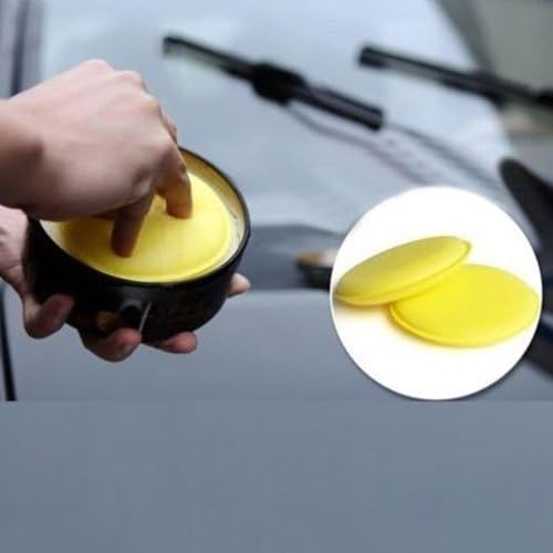 Fancartuk Waxing Wax Polish Foam, 12Pcs Universal Fashion Sponge Wax Applicator Cleaning Detailing Pads For Clean Cars Vehicle Car Cleaning Tool (3 Colors)