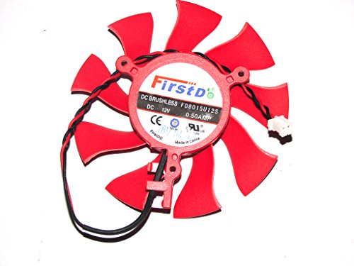 Ventilateur Firstd FD8015U12S 12V pour carte graphique XFX HD6870 HD6790 75mm