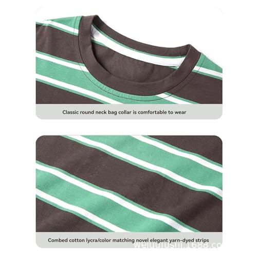 Boys Striped Short Sleeve T Shirts Crew Neck Cute Loose Fit Tshirts Tops Summer Casual Sport Funny Tees Outfits2