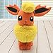Boufery Anime Xy Eevee Series Flareon de Peluche de Juguete, Animales de Dibujos Animados Suaves Juguetes de Peluche muñecas para niños Mejor Regalo 34Cm
