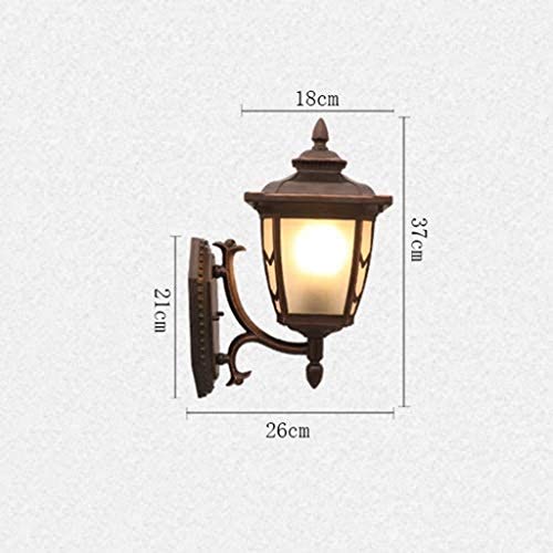 Lampe murale LED rétro imperméable pour balcon et patio extérieur - 2