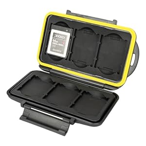 JJC Multi Memory Card Case Stark und Starr Speicherkarten Schutzbox für 6 x XQD und CFexpress Speicherkarte Typ B Karten