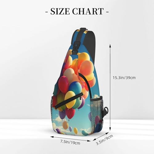 Bolso Sling para Hombre y Mujer Color Negro Mochila Cruzada miniatura 2
