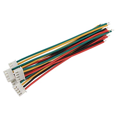 VUNIVERSUM Mr. Stecker Modellbau® - Conector de 4 pines 3S Premium XH 2,54 mm 2,54 mm, incluye cable electrónico de silicona de 10 cm 22 AWG para batería de polímero de litio