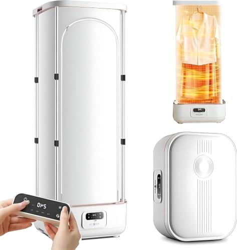 Plancha de ropa vertical de 900W que seca y desodoriza prendas 2