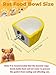 Niwaes Chinchilla Food Bowl Ceramic Guinea Pig Cage Feeder Hanging Bunny Food Dish Small Animal Feeding Bowls for Syrian Hamster Ferret Gerbils (Yellow)