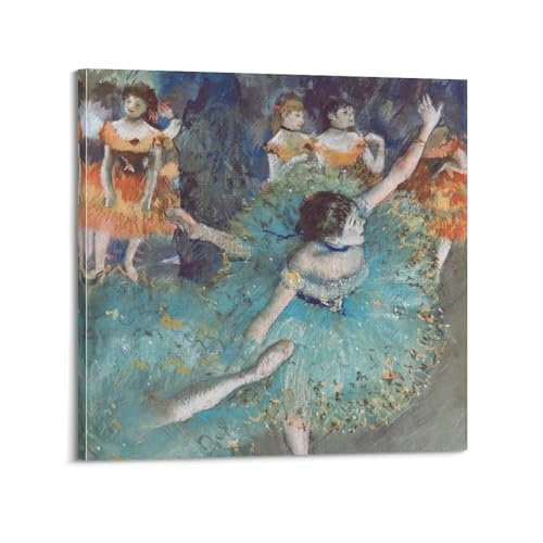 Impression artistique de prestige Degas Green Dancer sur toile