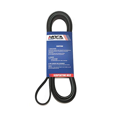 Image of MOCA 6PK2440 EPDM Serpentine Belt Compatible with 1990-1991 for Audi V8 Quattro 3.6L & 1999-2000 for Cadillac Escalade 5.7L & 1998-2014 for Chevrolet Express 1500 4.3L