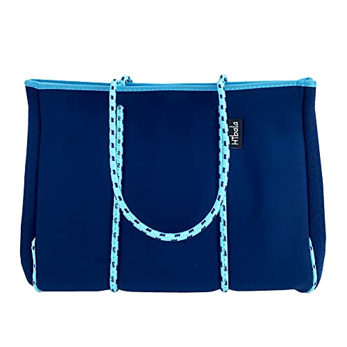 Hibala Neoprene Multipurpose Beach Bag,Gym/Travel/Pool Bag,Tote For Women&Men (Blue) #TOP3