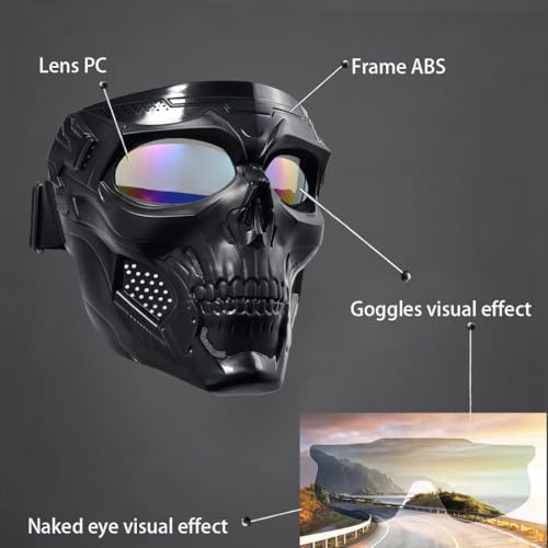 Image of Motorcycle Face Mask Full Face,Dirt Bike Goggles Motocross, ATV, Offroad, Riding Racing Goggles for Men Women