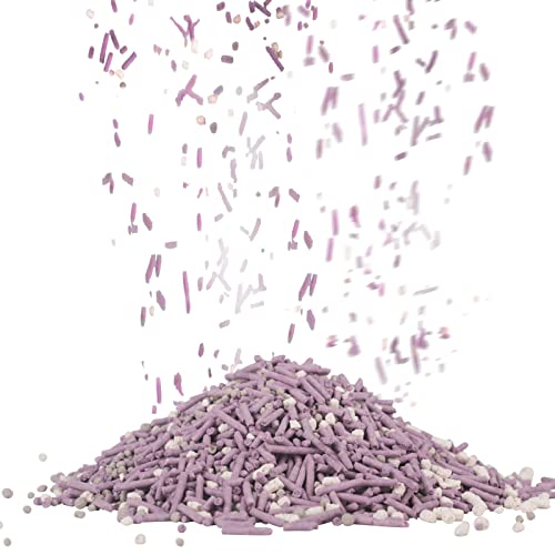 Tofu Cat Litter, Dust-Free Kitty Litter, Fast Drying, Ultra Absorbent Clumping Cat Pellets, Lavender Odor Control, Less Scattering, Dust-Free Mixed Tofu.