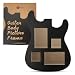 Rise8 Studios Guitar Body Shaped Music Picture Frame for 4x6 and 3x4 Photos (Black Wood Color)