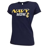 Armed Forces Gear Ladies US Navy Mom T-Shirt, x-Large, Navy